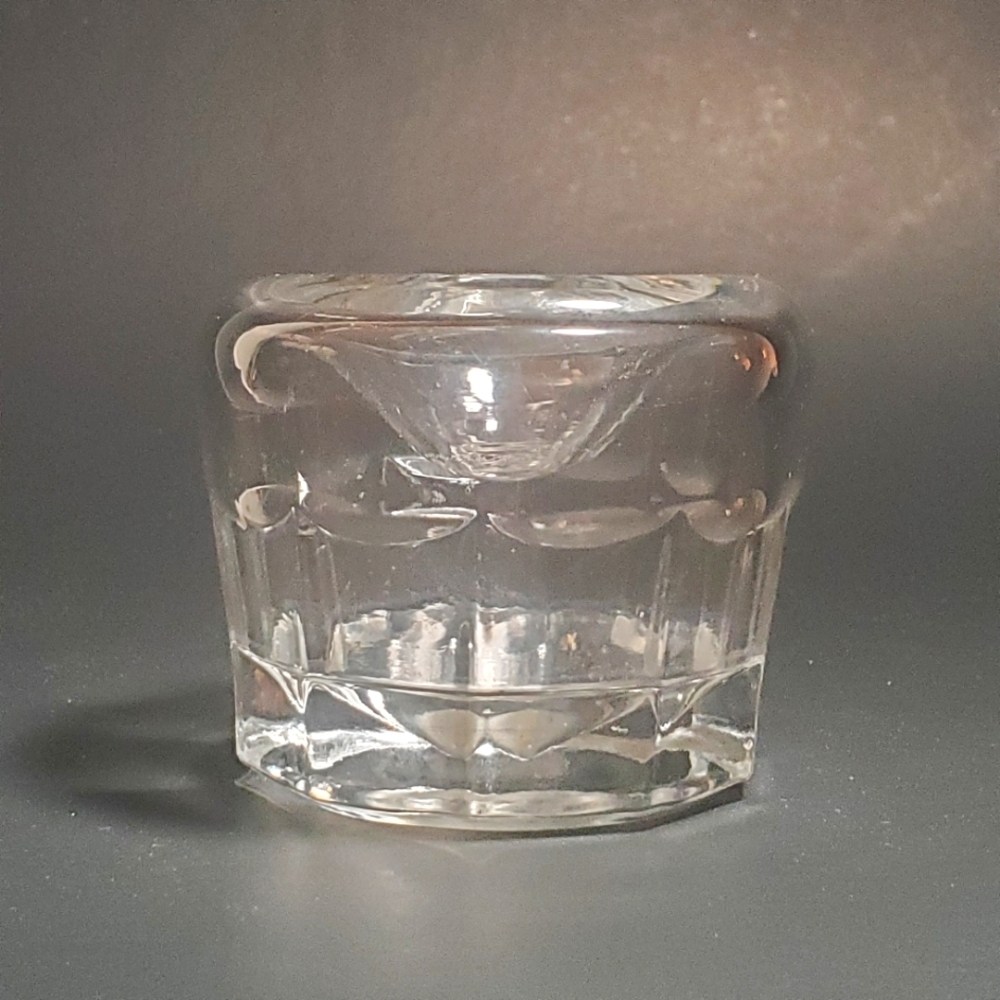 1900s Clear Glass Ink Well Desk Accessory Vintage Antique EUC - Picture 6 of 12